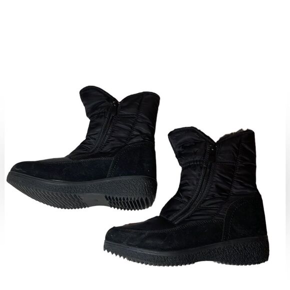 Flexus Spring Step Ernestina Faux Fur Quilted Boots. Size 38(8). - Picture 2 of 15